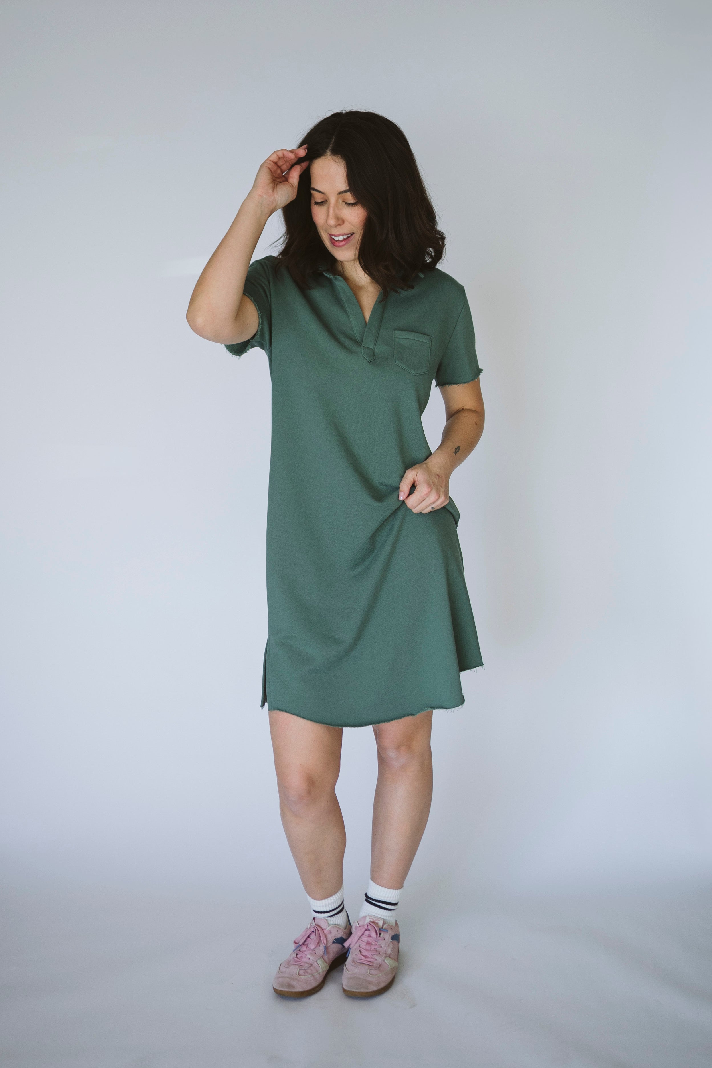 Vintage French Terry Green Dress Boat House Apparel Vintage French Terry Green Dress Boat House Apparel