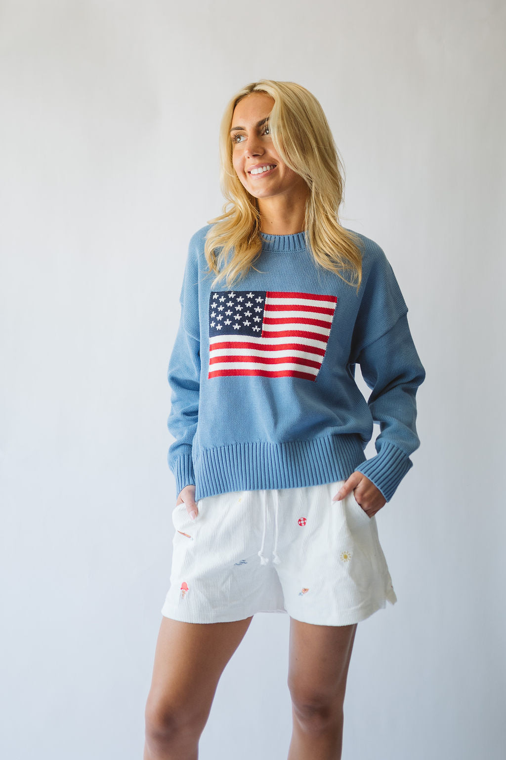 Regatta Blue Flag Sweater