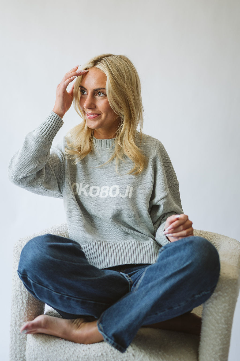 Okoboji Grey Sweater