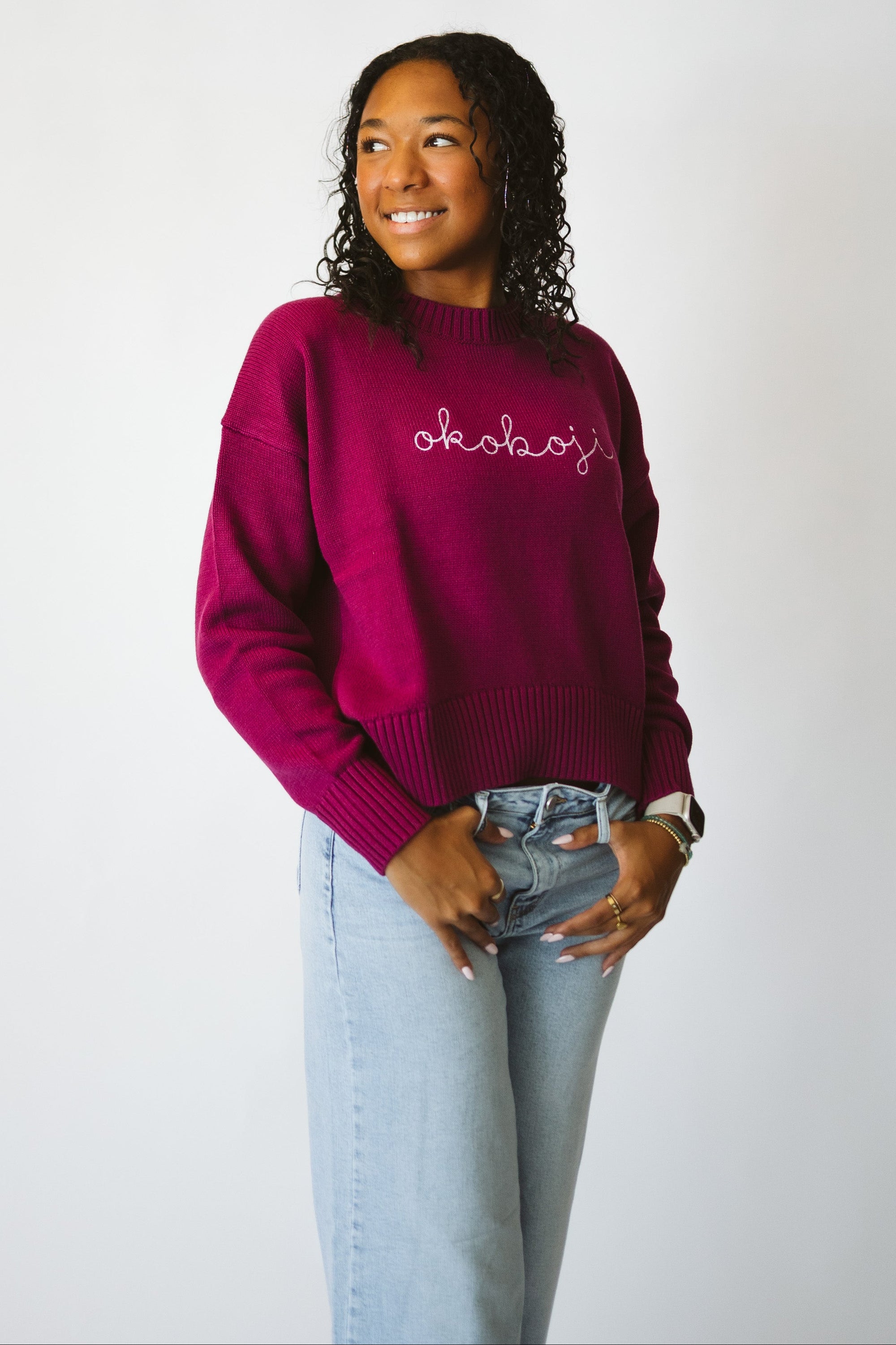 Okoboji Script Sweater