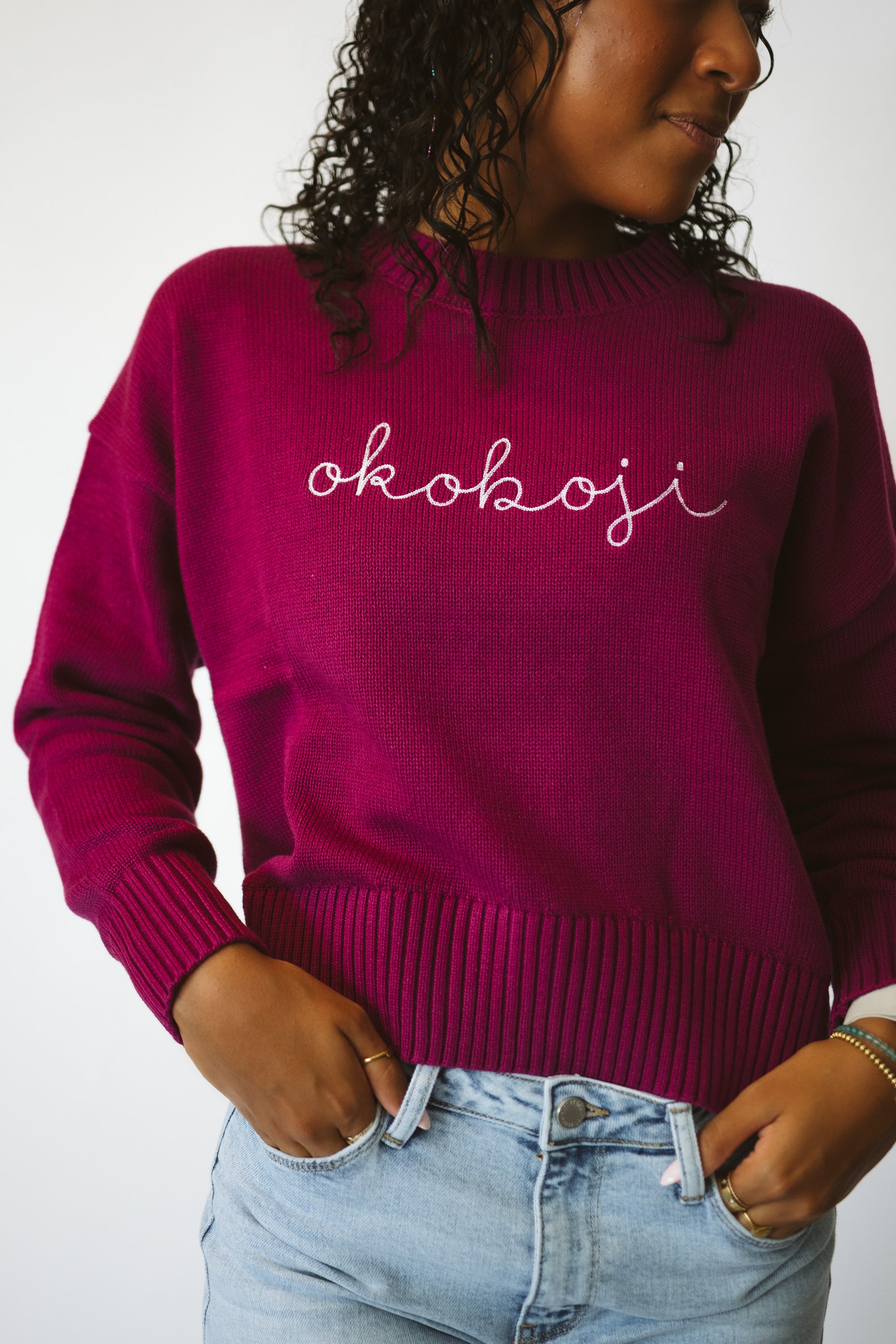 Okoboji Script Sweater