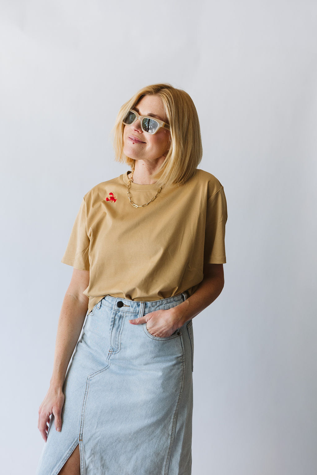Lobsters Embroidered T-Shirt