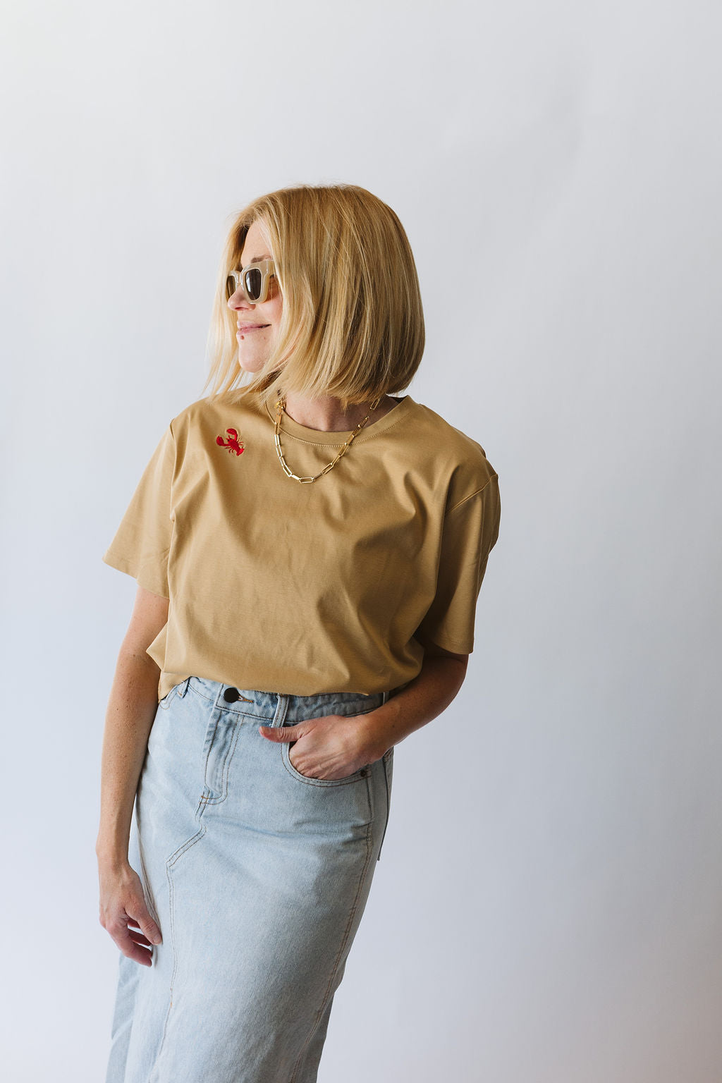 Lobsters Embroidered T-Shirt