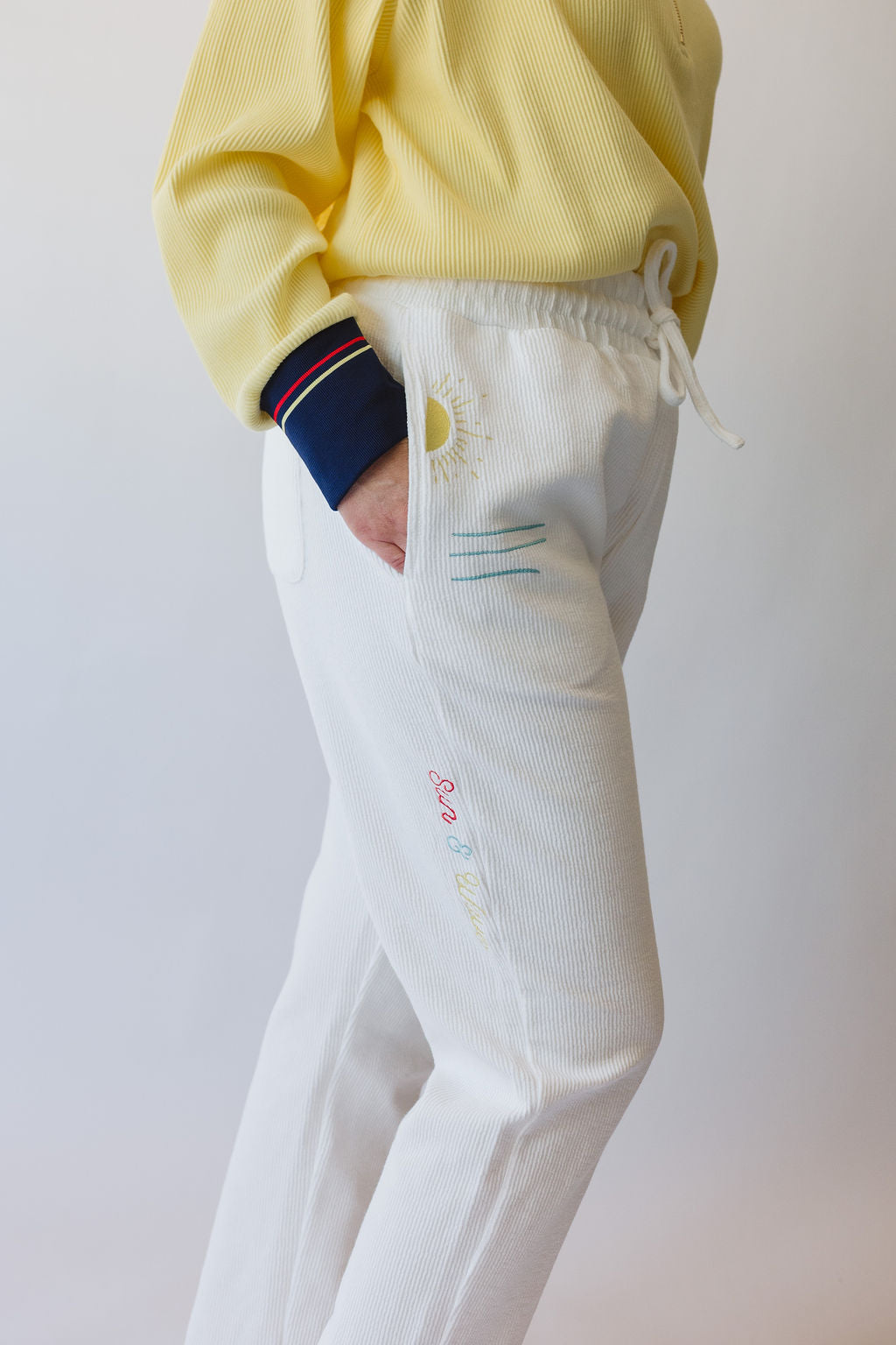 Sun &amp; Waves Ribbed Pant